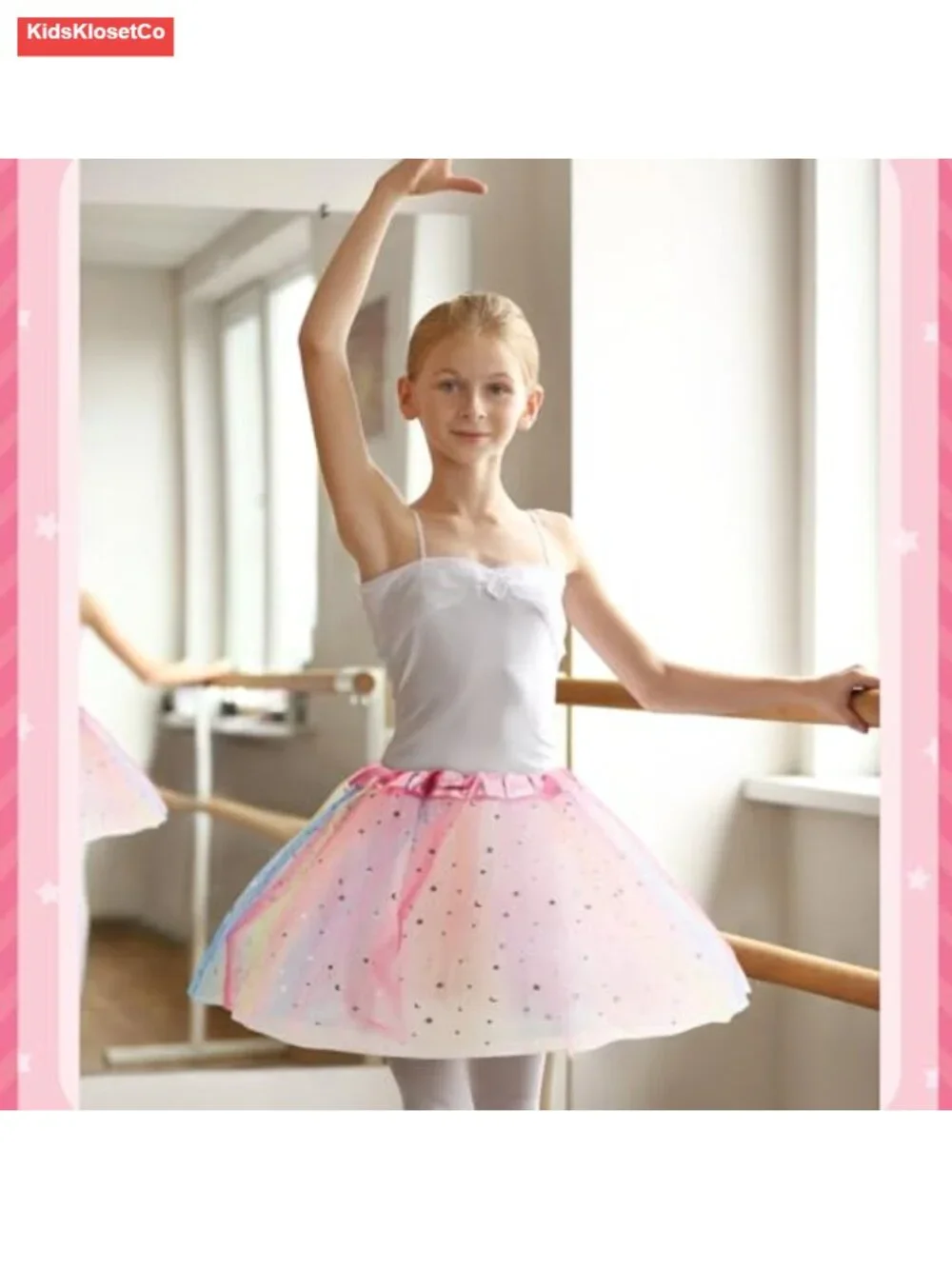 9 Pcs Ballet Tutu Skirts 3 Layers Fluffy Princess Multicolor for Toddler Girls